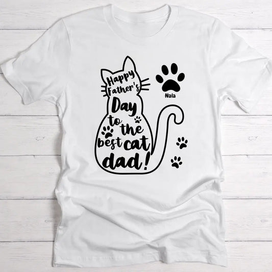 Best cat dad - Personalised t-shirt
