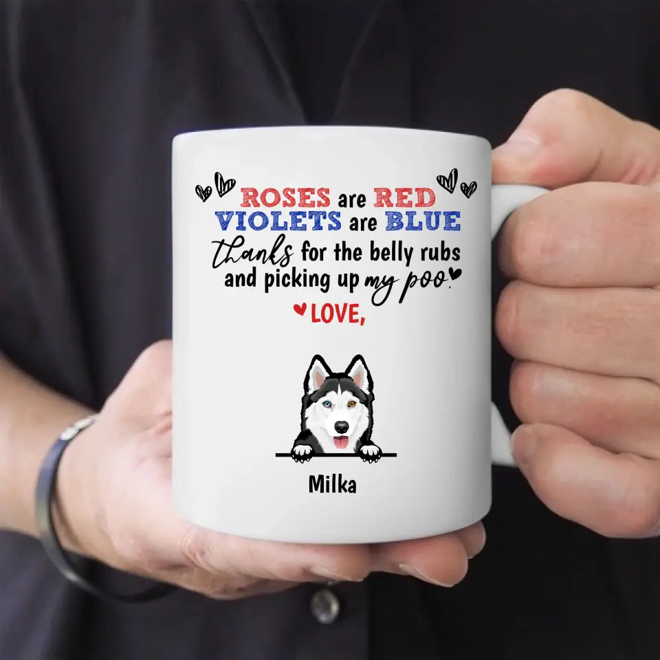 Roses are red - Personalised Mug