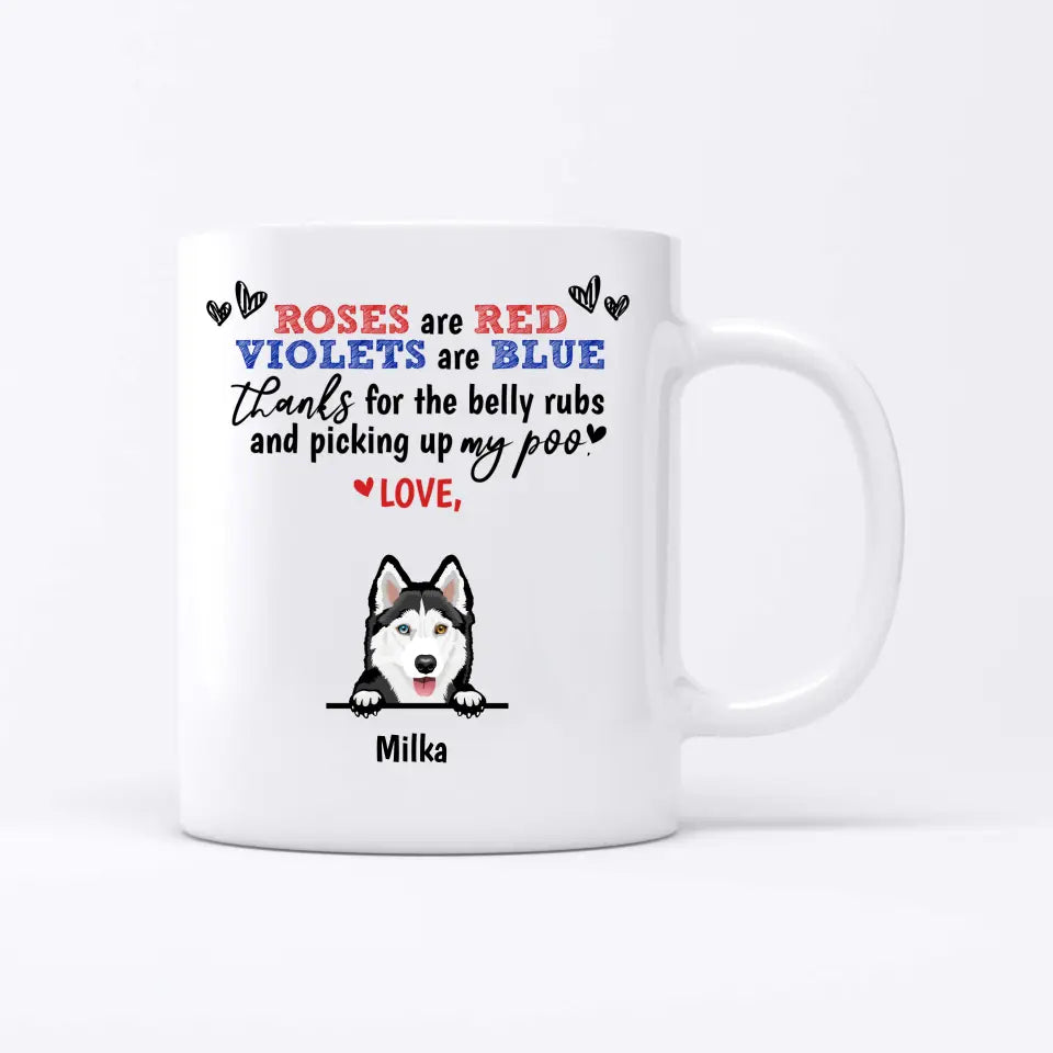 Roses are red - Personalised Mug