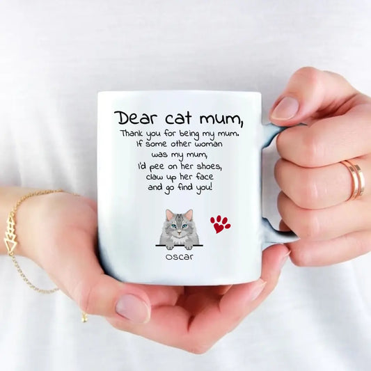 Dear cat parent - Personalised Mug