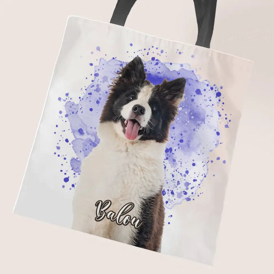 Pet portrait - Personalised tote bag