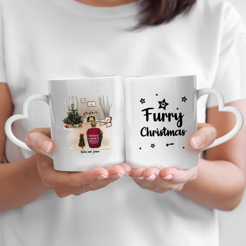 By the fireplace - Personalised Mug