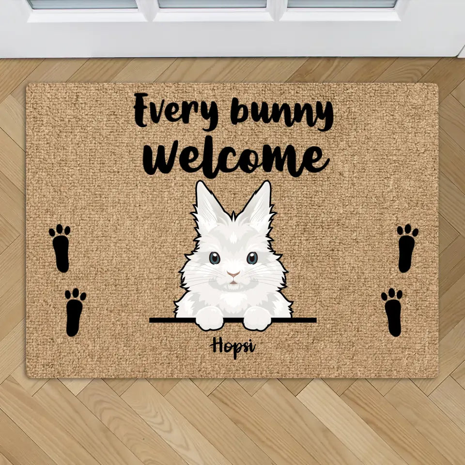 Every bunny welcome - Personalised Doormat