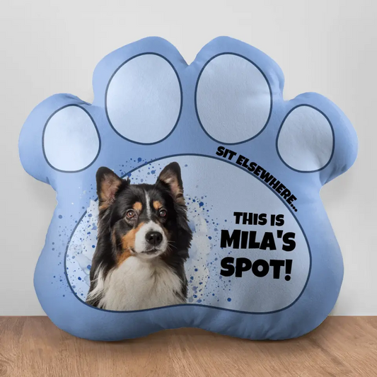 My spot - Personalised paw pillow