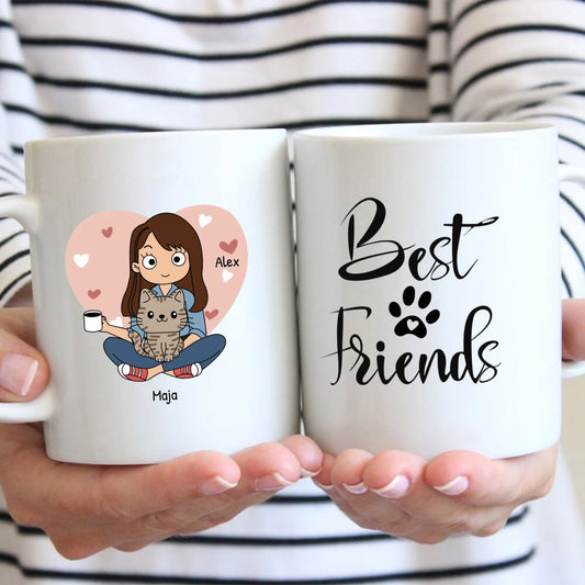 Pet parent - Personalised Mug (Comic Style)