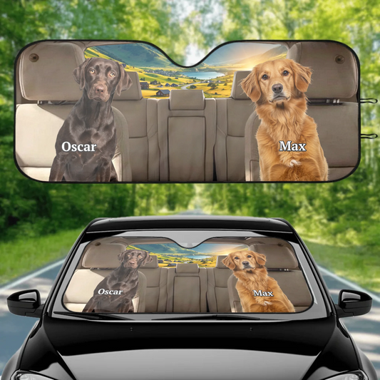 Your pet photo - Personalised Car Sunshade