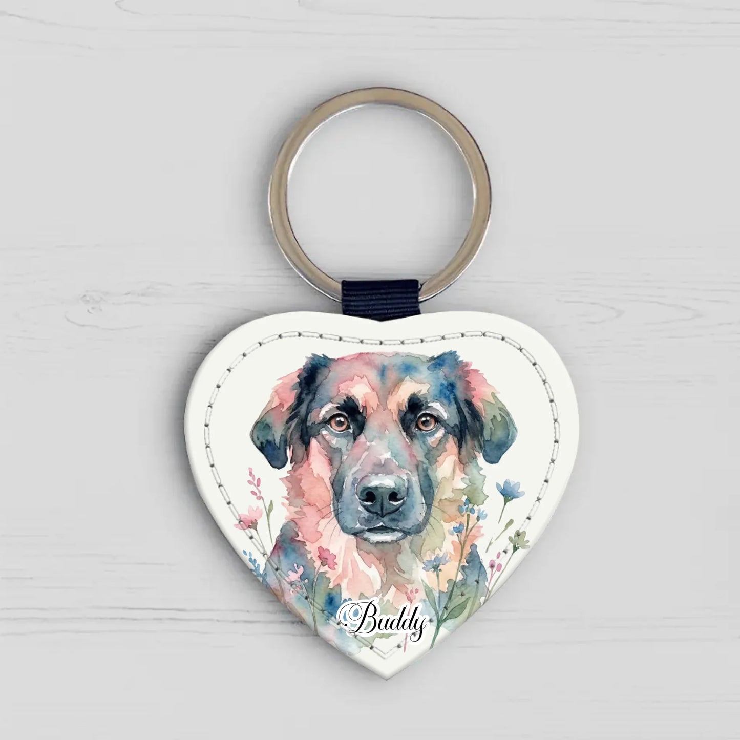 Watercolour - Personalised Keychain