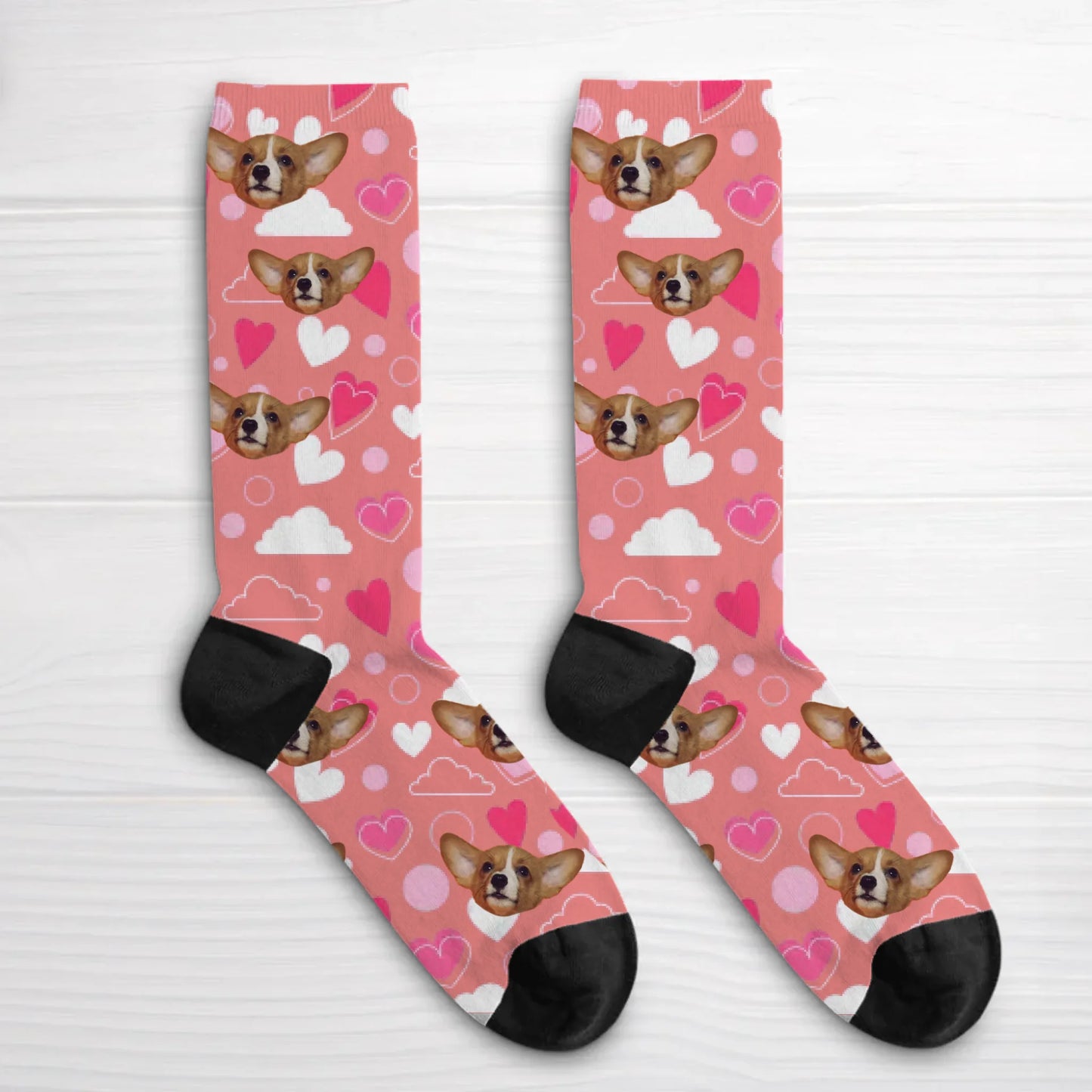 Heart pattern - Personalised Socks