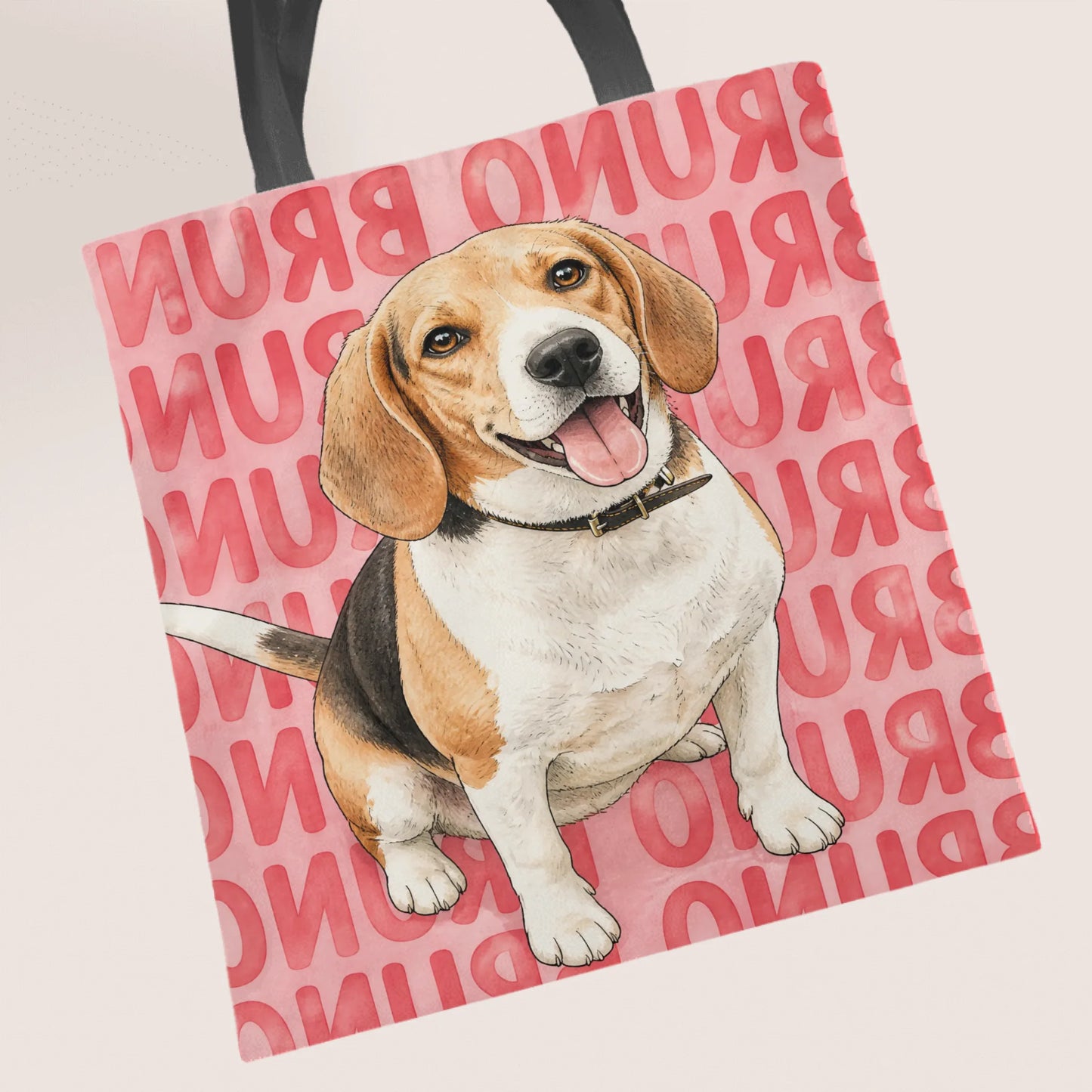 Watercolour Pet Portrait - Personalised Tote Bag