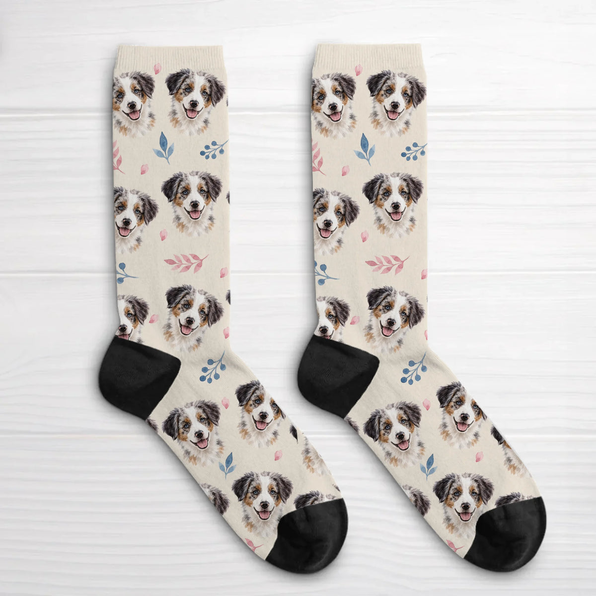 Personalised Socks - Watercolour Floral