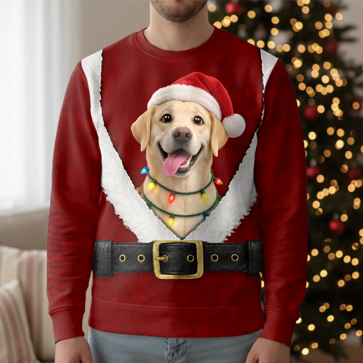 Personalised Ugly Christmas Sweater - Furry Little Helpers