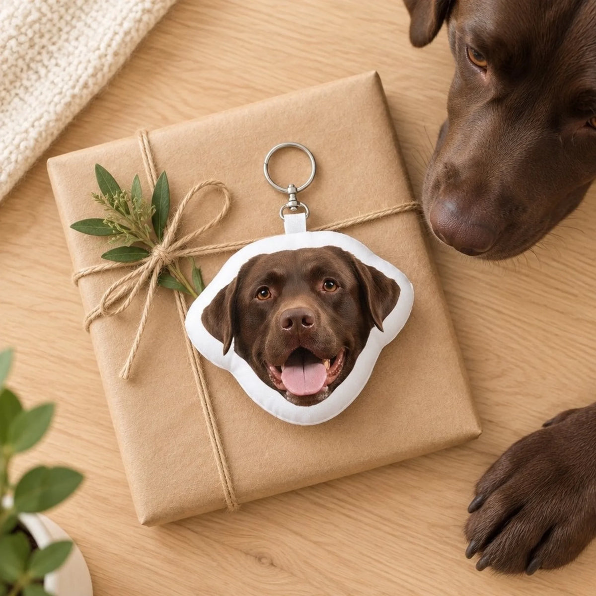 Personalised Shaped Keychain - Your Photo Head gift for dog owners - gift - Pet Printed