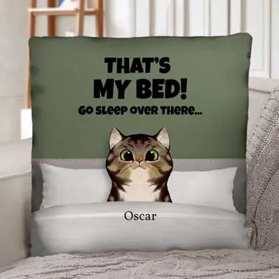Our bed (cats) - Personalised pillow