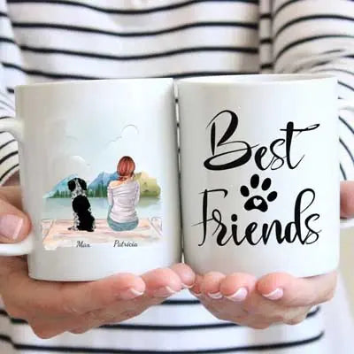 Woman with pets - Personalised Mug