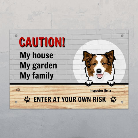 Caution - Personalised Garden Sign - Featured Image