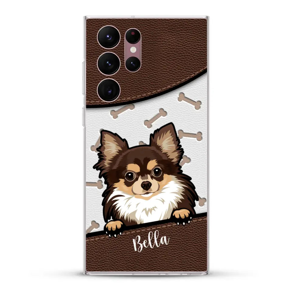 Pet leather look - Personalised Phone Case