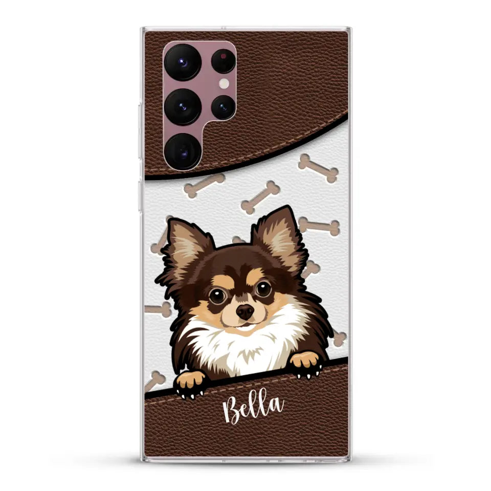 Pet leather look - Personalised Phone Case