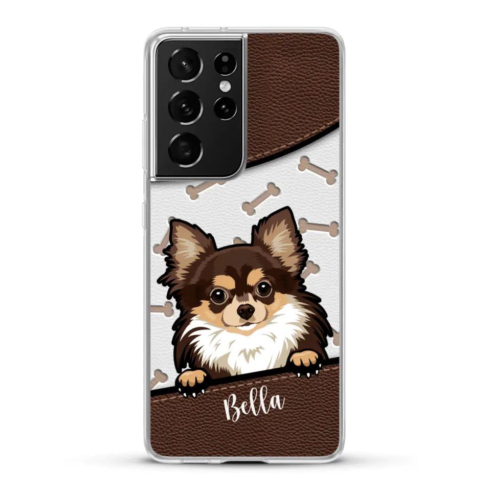 Pet leather look - Personalised Phone Case