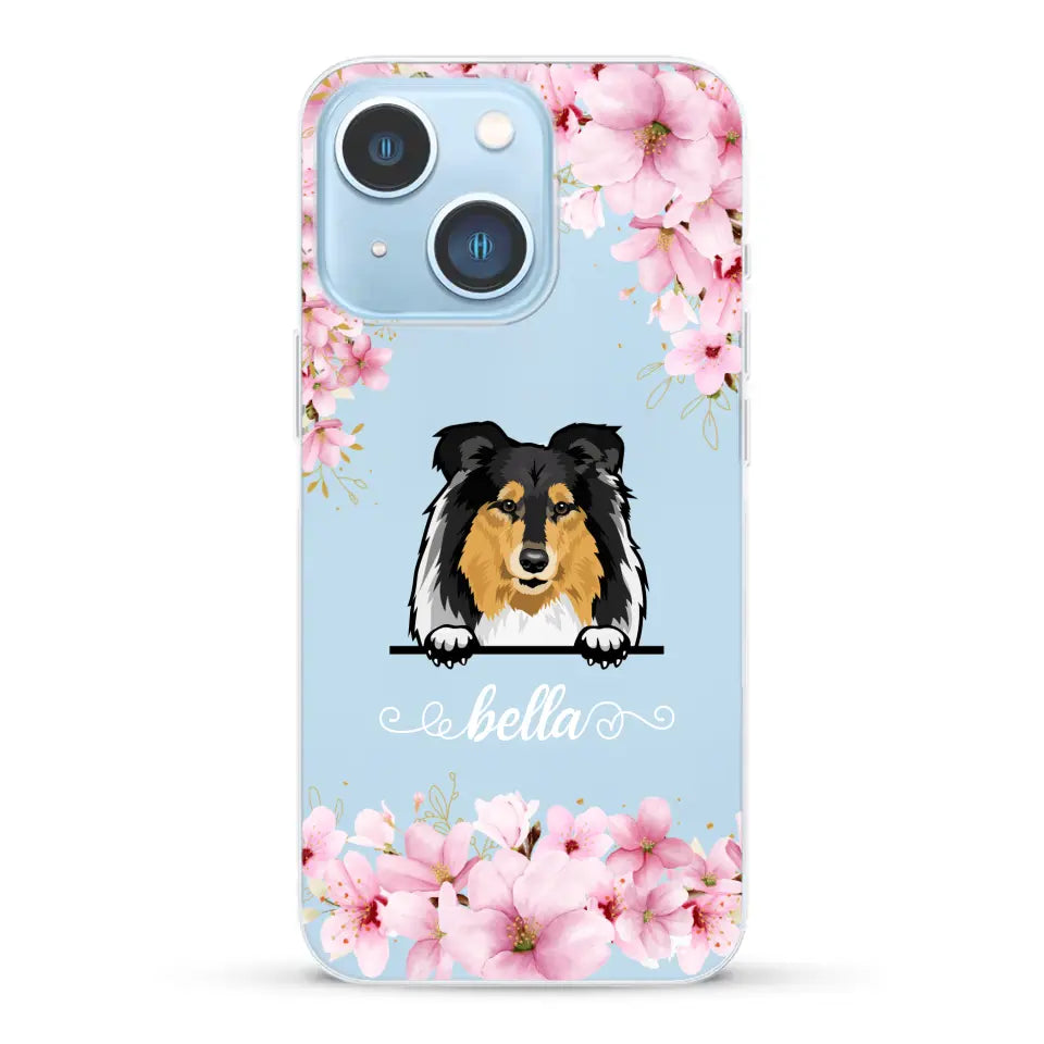 Flower dogs - Personalised Phone Case