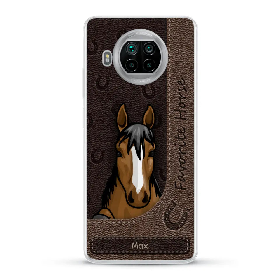 Peeking horses leather Look - Personalised Phone Case