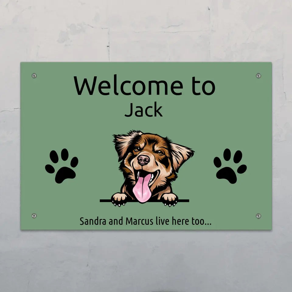 Welcome to - Personalised Door Sign