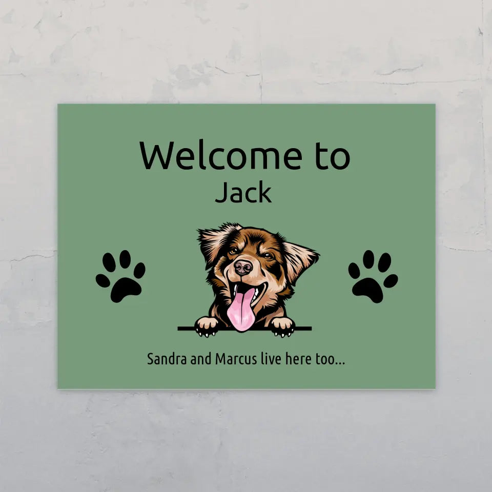 Welcome to - Personalised Door Sign