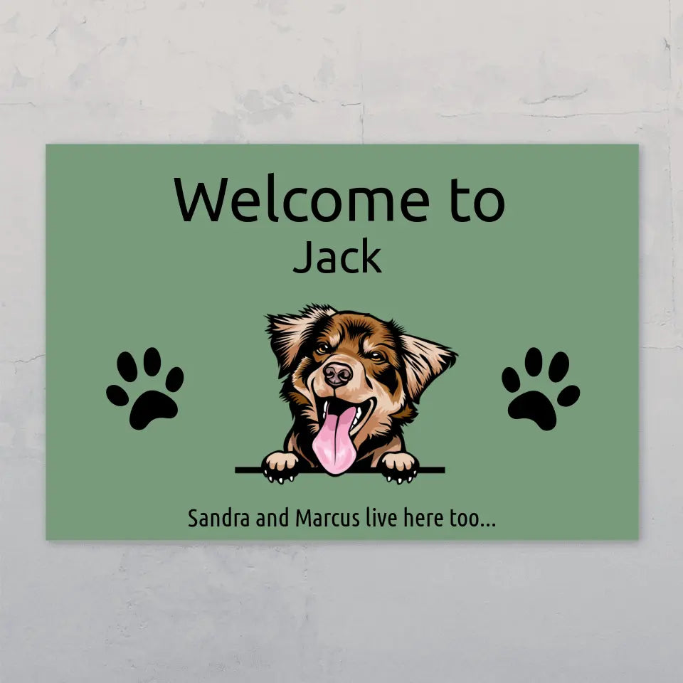 Welcome to - Personalised Door Sign