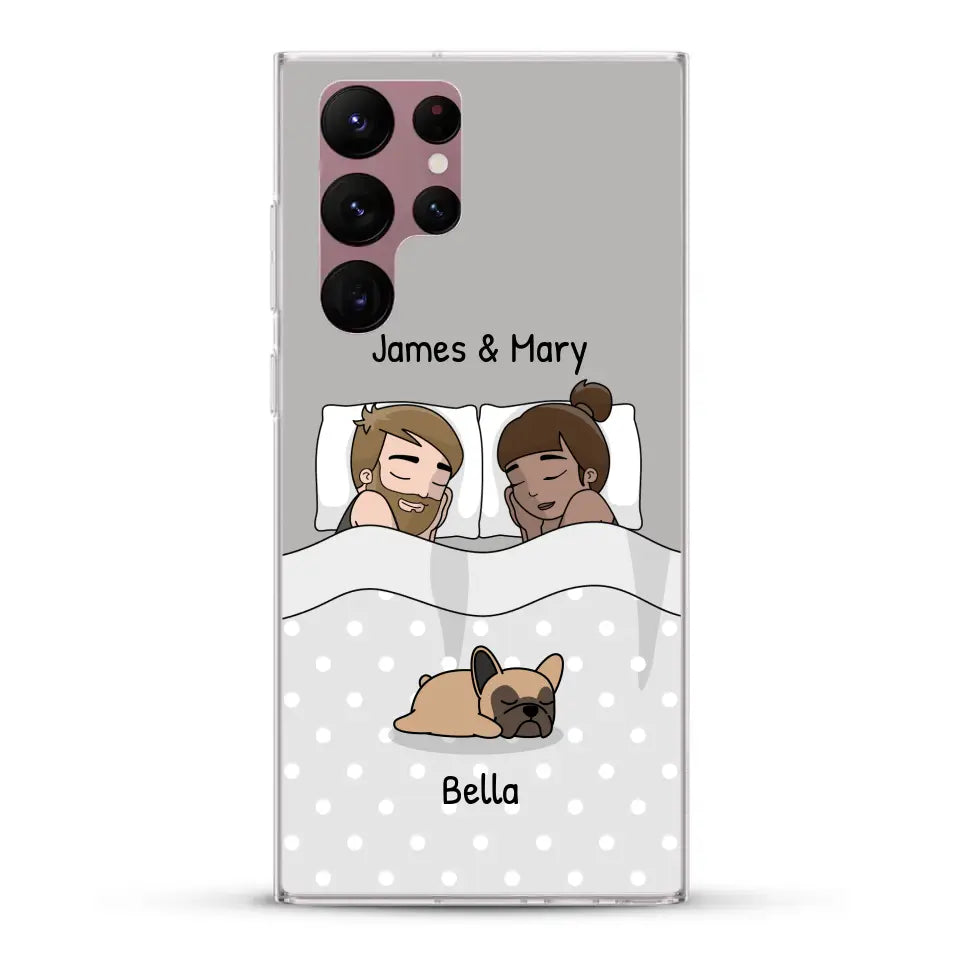 Cuddles with pets - Personalised Phone Case