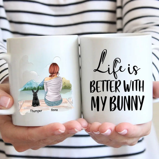 Life is better with my bunny - Personalised Mug