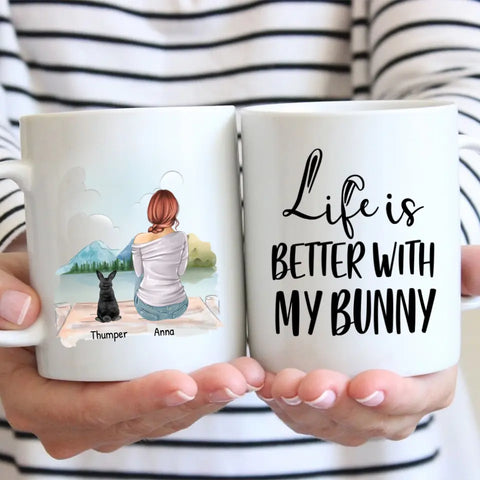 Life is better with my bunny - Personalised Mug - Featured Image