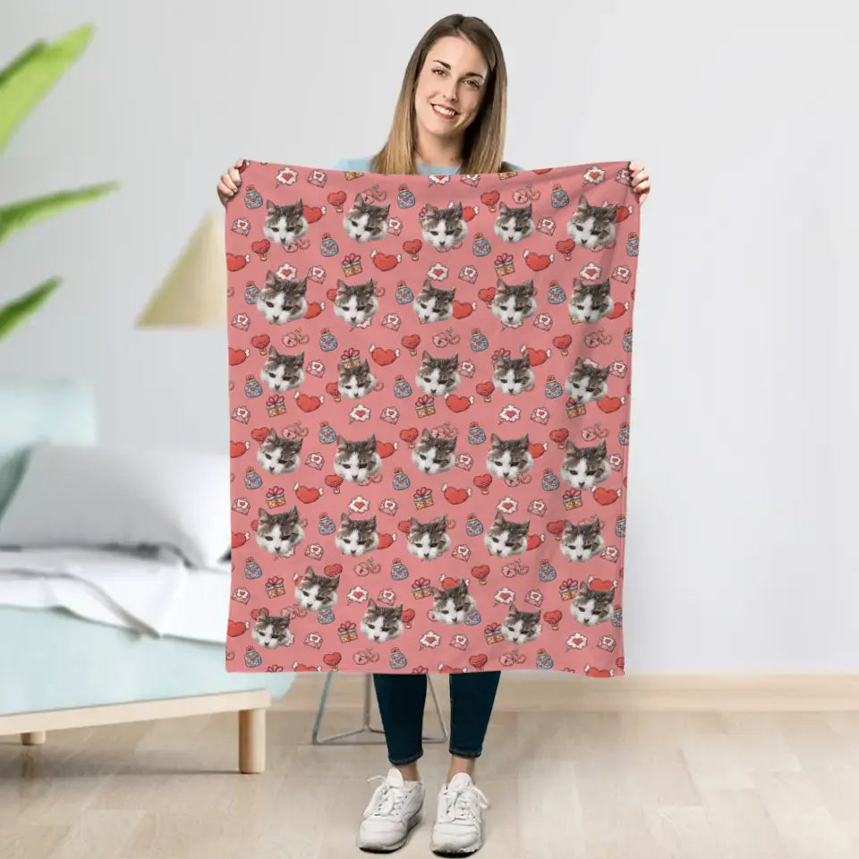 Heart pattern - Personalised blanket