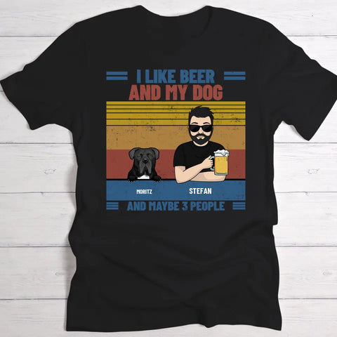 I like beer & my pets - Personalised T-Shirt - Featured Image