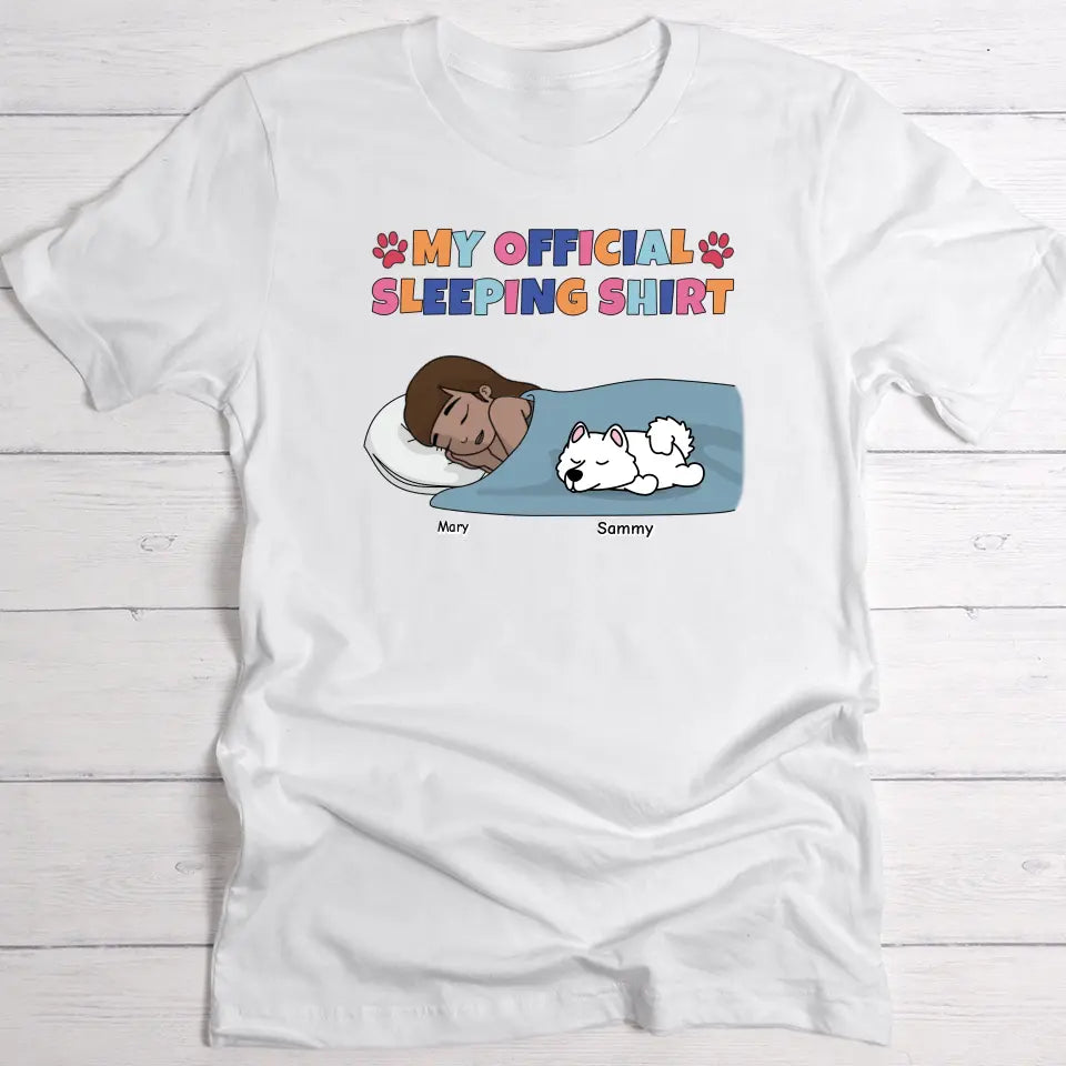 My official sleeping shirt - Personalised T-shirt