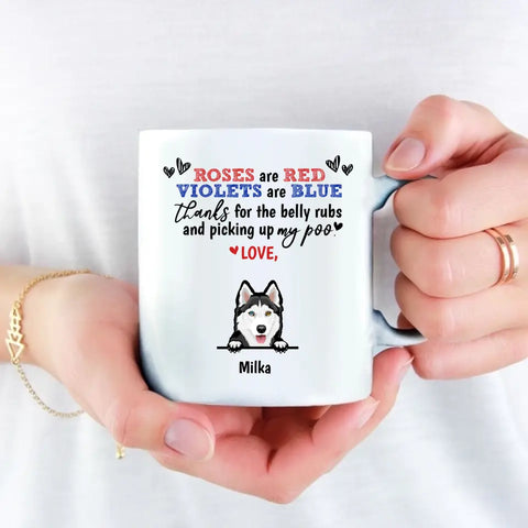 Roses are red - Personalised Mug - Featured Image