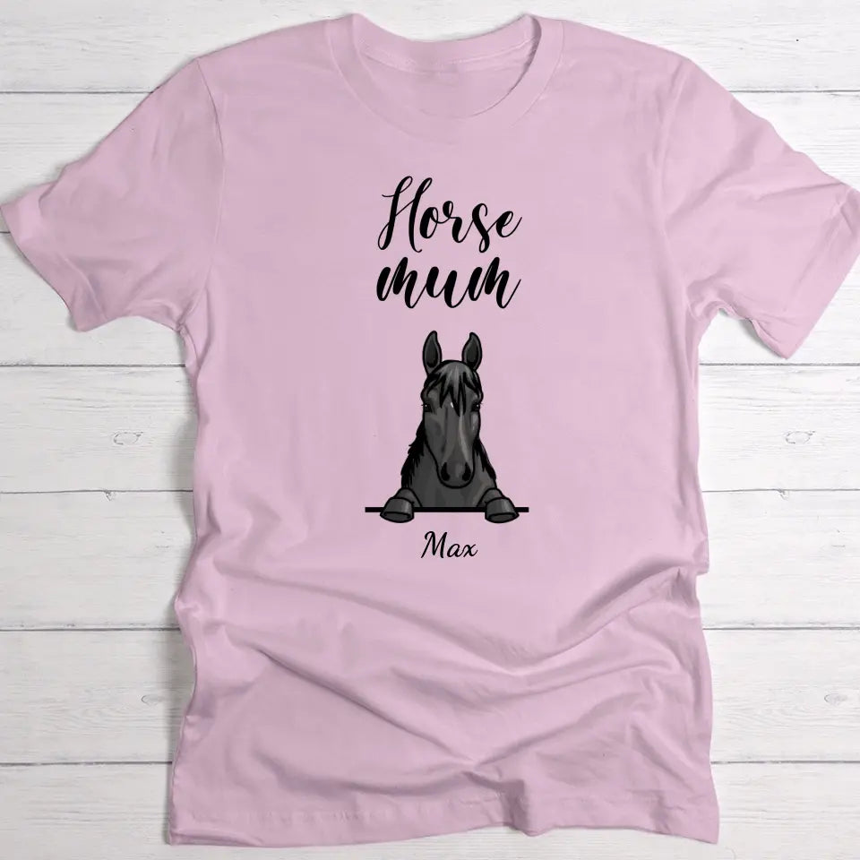 Horse mum - Personalised t-shirt