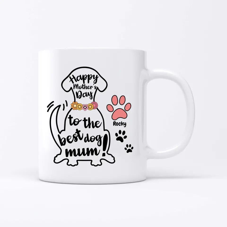 Best Dog Mum - Personalised mug