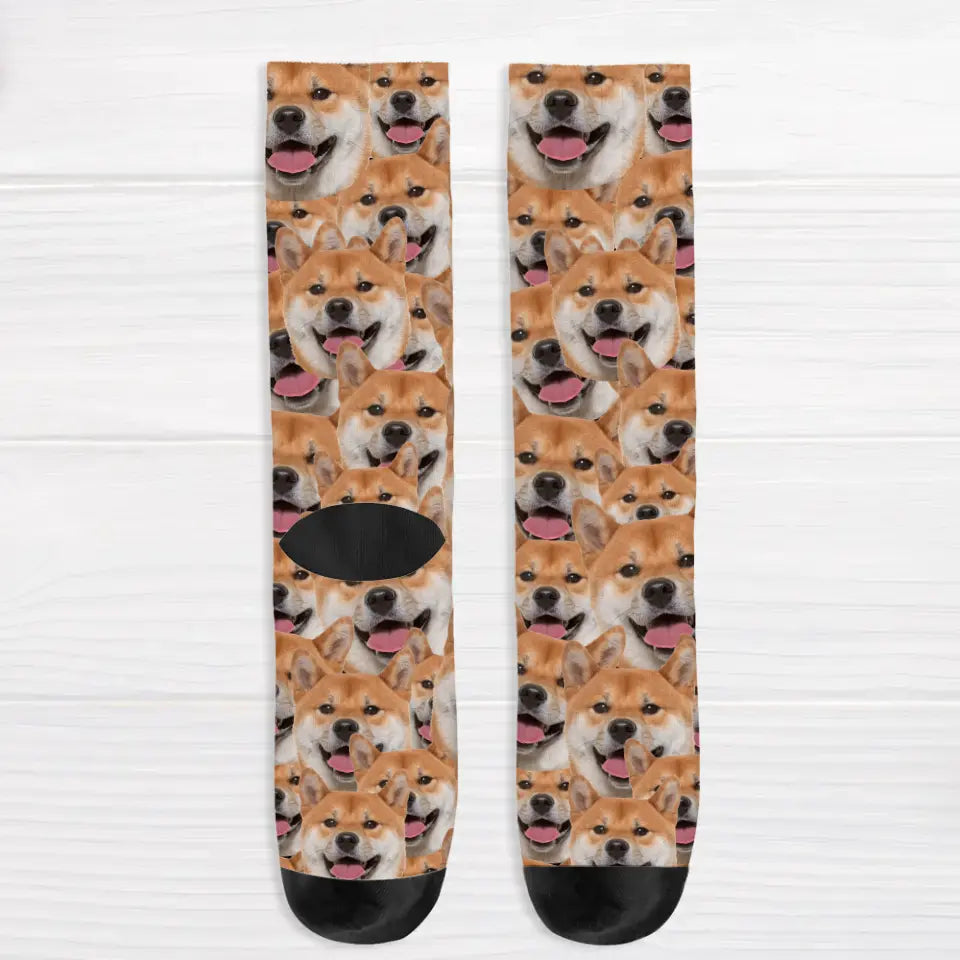 Wild photo pattern - Personalised Socks