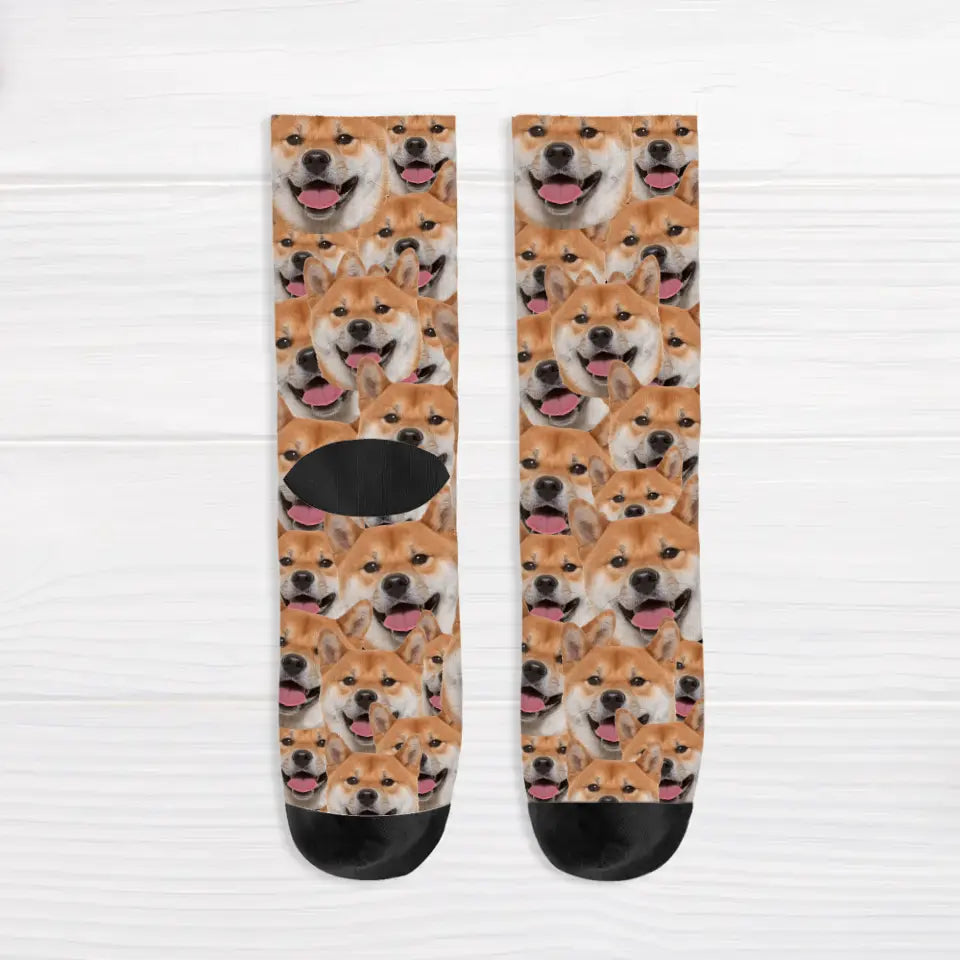 Wild photo pattern - Personalised Socks