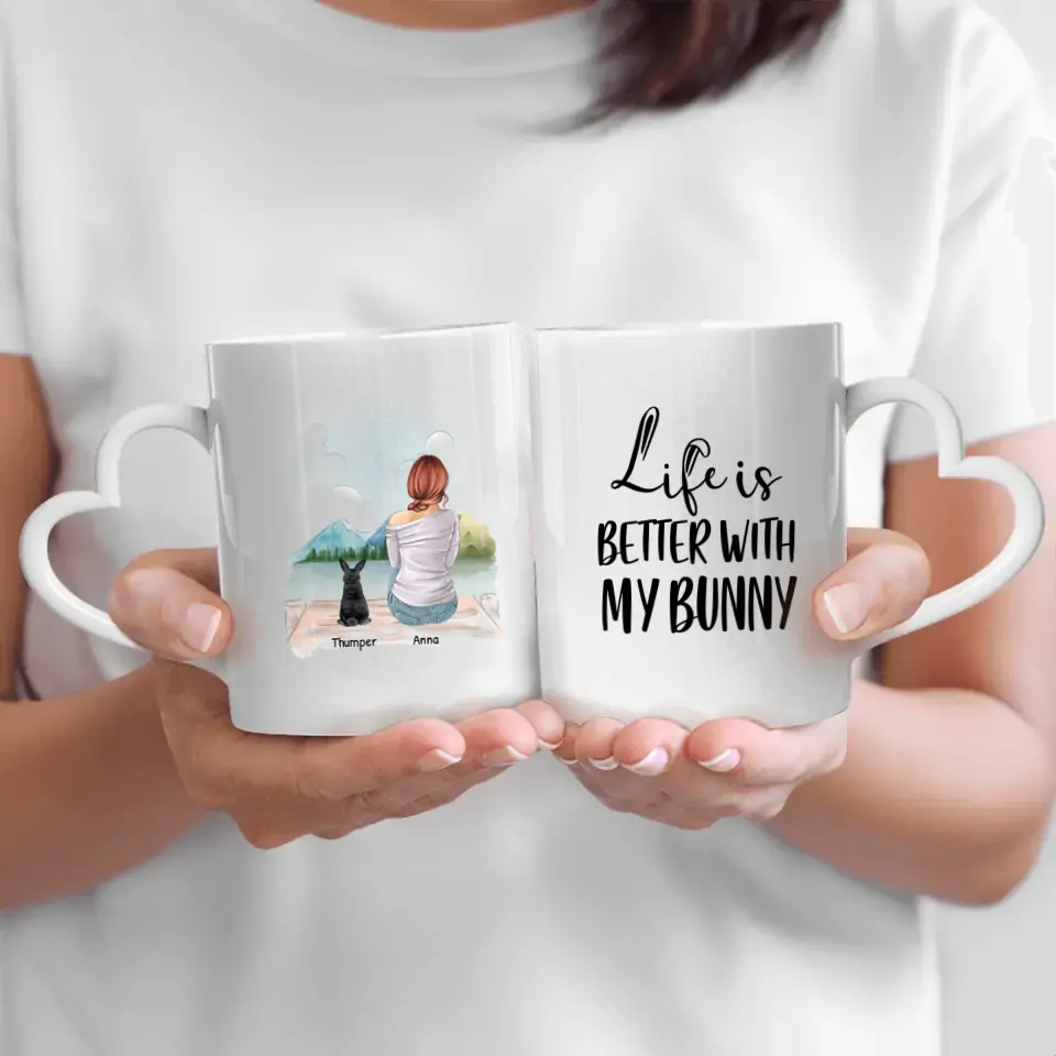 Life is better with my bunny - Personalised Mug