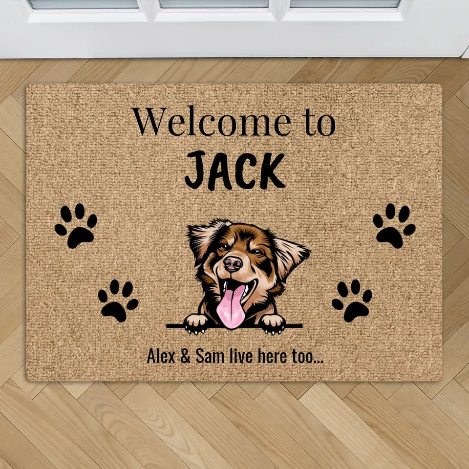 Welcome to - Personalised Doormat