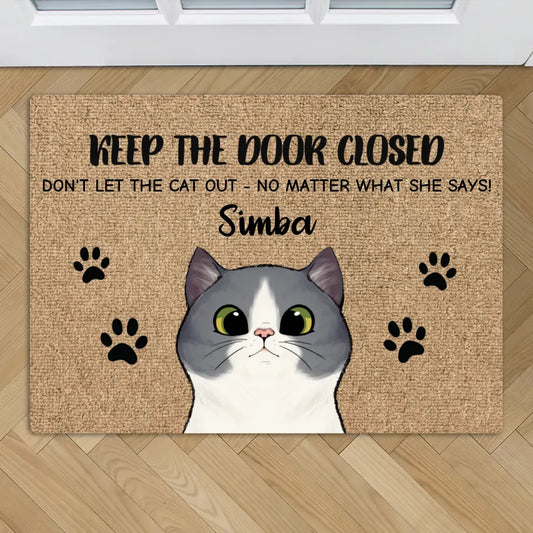 Curious cats - Personalised Doormat