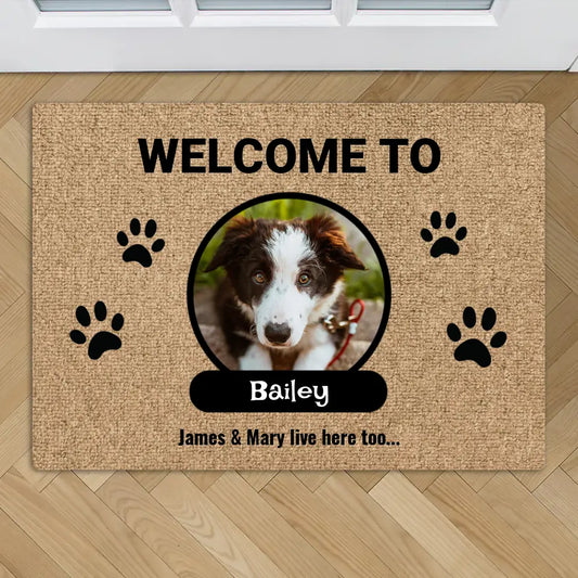 Photo with name tag - Personalised Doormat