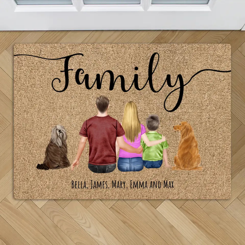 Family - Personalised Doormat