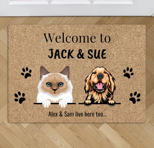 Welcome to - Personalised Doormat