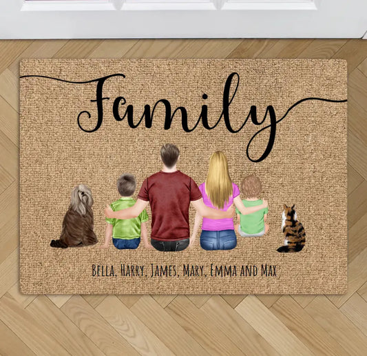 Family - Personalised Doormat