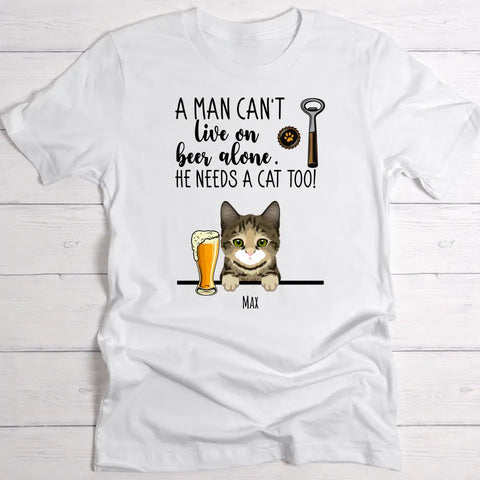 Beer & Meow - Personalised T-Shirt - Featured Image