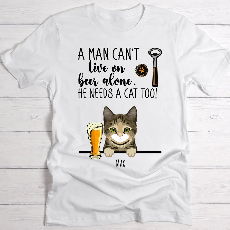 Beer & Meow - Personalised T-Shirt