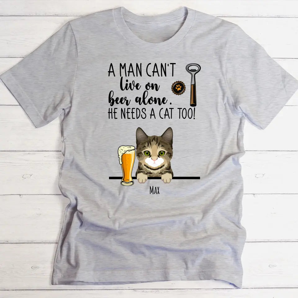 Beer & Meow - Personalised T-Shirt