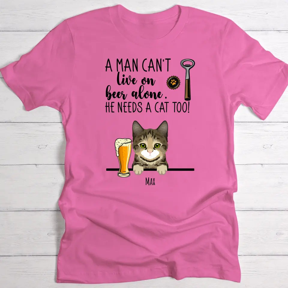 Beer & Meow - Personalised T-Shirt