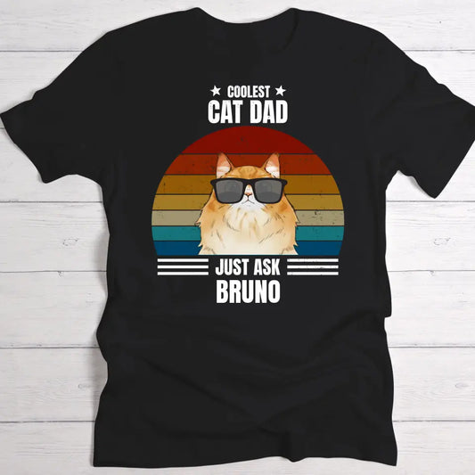 Coolest cat dad - Personalised T-Shirt